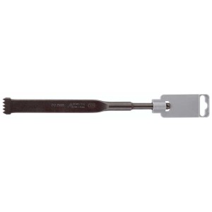 Scalpello a denti Rennsteig 250 mm con supporto SB per martello elettrico SDS-Plus. Ideale per rimuovere l'intonaco e per lavori di scalpellatura.