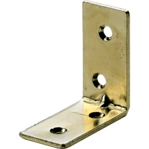 Équerre de chaise Hettich, 40x40x15 mm, acier laitonné, 8 pièces, équerre de connexion.