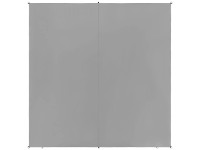 Beliani Sonnensegel Lukka Quadratisch Grau (HxBxT) 300 x 300 x 300 cm