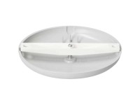 Deckenrosette mit Steg halogenfrei Polypropylen Lichtgrau 95 x 13 mm