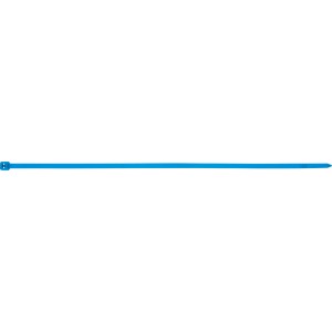 Serre-câble bleu, 300 mm de long, 4,2 mm de large, en nylon.