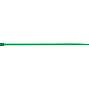 Serre-câble vert, 150 mm, 100 pièces, pour regrouper câbles et fils.