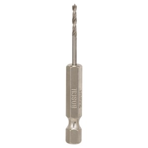 Punta da legno Bosch Pro Wood HSS, 2 mm, argento. Punta per legno con codolo esagonale.