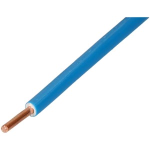 Filo T H07V-U1 azzurro chiaro, 1,5 mm², per installazioni elettriche fisse.