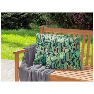 Beliani Cuscini decorativi da esterno Bussana Verde 45 x 45 cm / 2 pz