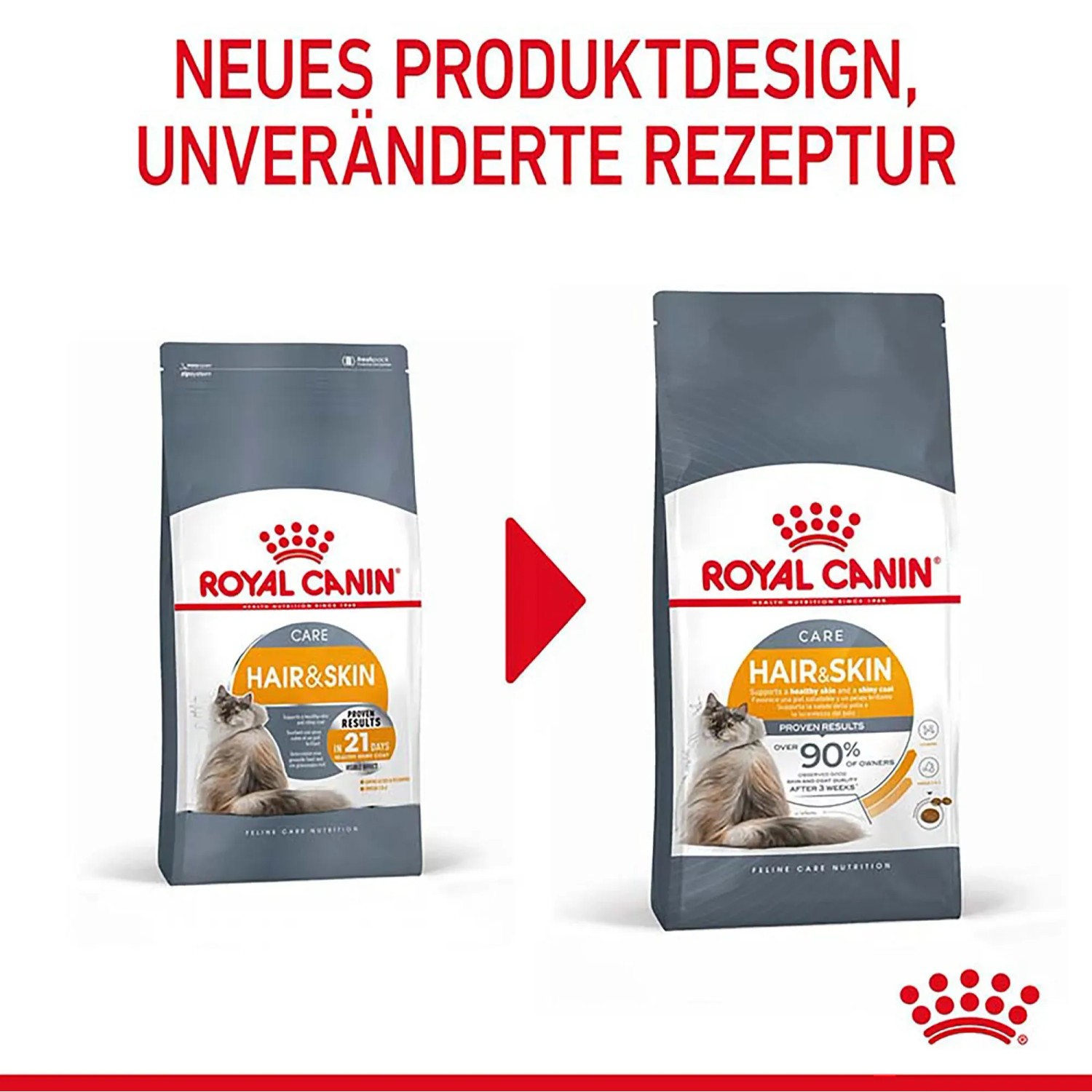 Royal Canin Hair & Skin Care Trockenfutter fr gesundes Fell 4 kg
