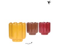 Portavaso in ceramica Retro Mix assortito Ø 9 x 12 cm / 1 pz.