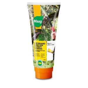 Maag mastic cicatrisant 200g pour protéger les plaies de taille des arbres et arbustes.
