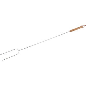 Brochette pour feu de camp Jamestown, 75 cm, avec manche en bois. Ustensile de grill pour feu ouvert.