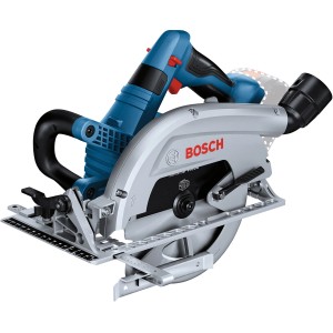 Sega circolare a batteria Bosch Professional GKS 18 V-70 L in L-Boxx, blu/argento.
