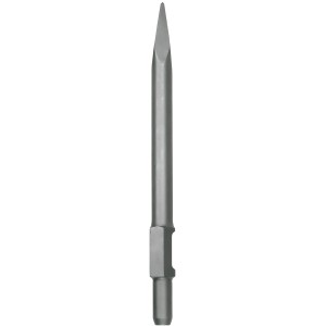 Scalpello a punta Einhell 410 mm per martello perforatore con attacco esagonale, ideale per demolizioni.