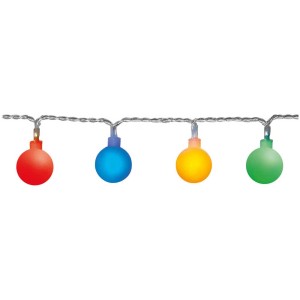 Guirlande lumineuse multicolore Star Trading Berry pour extérieur, 50 LED, longueur totale 10,2 m.