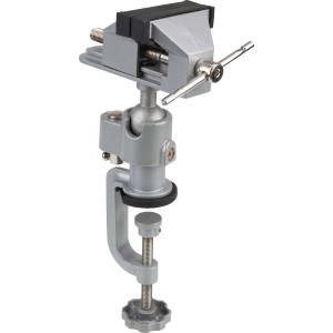 Étau de précision LUX Comfort, rotatif, pour établi et modélisme.