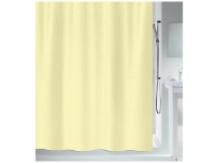 Spirella Textilduschvorhang Primo Hellgelb 180 x 180 cm