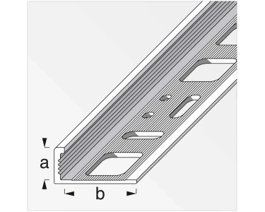 Profilo angolare Alluminio Argento (HxLxP) 1 x 2,1 x 250 cm