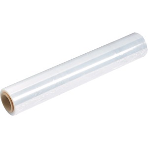 Rouleau de film étirable LUX, 0,5 m x 120 m, transparent, pour travaux de protection.