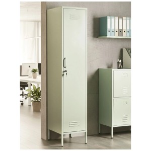 Beliani Armoire de bureau Frome vert menthe 185 x 38 x 50 cm