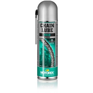 Motorex Chain Lube Strong, aérosol de 500ml pour chaînes de moto.