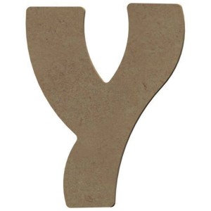 Gomille Figura in MDF Y, naturale, 6x8 cm, per bricolage e decorazioni.