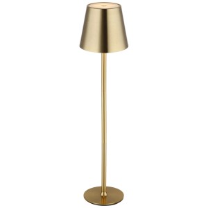 Globo Vannie lampada da tavolo LED a batteria, ottone, 3W. Moderna, dimmerabile per interni ed esterni.