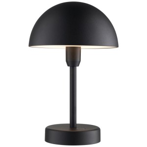 Schwarze Nordlux Ellen Tischleuchte: dimmbare LED-Akkuleuchte für Innen & Aussen.