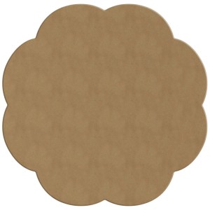 Gomille Figura Fiore MDF, 20x20 cm, per creare e decorare con dot painting.