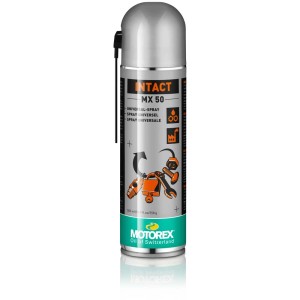 Motorex Spray Universel Intact MX50, bombe de 500ml pour réparation et entretien.