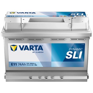 Batteria di avviamento Varta Dynamic SLI E11, 12V, 74Ah per un avviamento affidabile