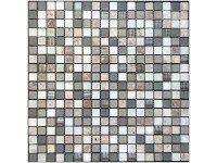 Mosaik Naturstein Isola Blatt Grau-Braun 1,5 x 1,5 cm / Stärke 8 mm