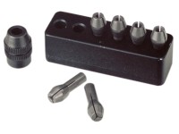 Proxxon Stahlspannzangen Micromot von 1 - 3,2 mm / 6 Stk. inkl. Halter