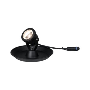 Faretto LED subacqueo nero Paulmann Plug & Shine per esterni, 4W, 3000K.