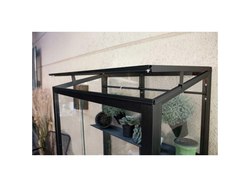 BalkonGewächshaus Polis 350 mit Rollen Schwarz (HxBxT) 168 x 81 x 43