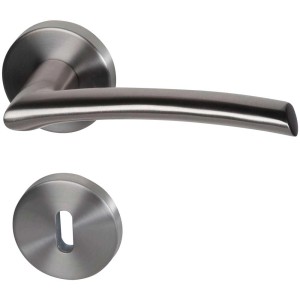 Süd-Metall Rosettengarnitur Olymp Top Speed, maniglia per porta in acciaio inox.