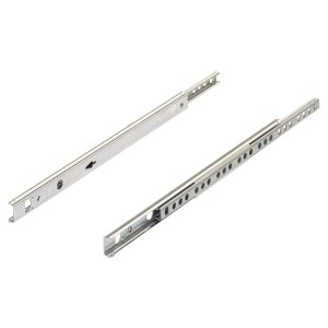 Guide a sfera Hettich ad estrazione parziale 430 mm per cassetti con scanalatura da 17 mm.