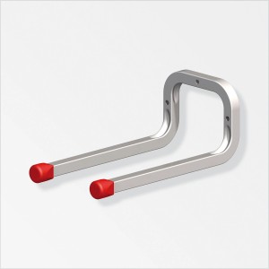 Doppelhaken verzinkt, 200 mm, ideal für Werkstatt und Garage zur Aufbewahrung von Werkzeugen und Geräten.