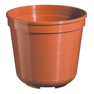 Classico vaso da fiori in terracotta, Ø 24cm, ideale per piante e fiori.