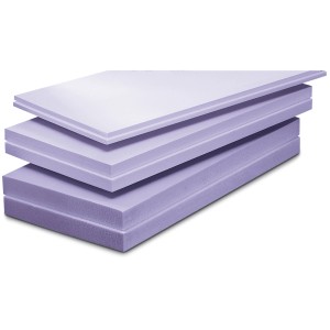 Paquet de panneaux isolants en mousse rigide XPS, épaisseur 30mm, surface structurée, pour isolation thermique.