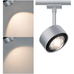 Spot LED Paulmann URail Aldan, noir/chrome mat, pour systèmes de rails, dimmable.