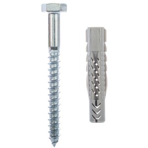 Fischer Tassello universale UX 12x70 con vite, adatto a diversi materiali da costruzione.