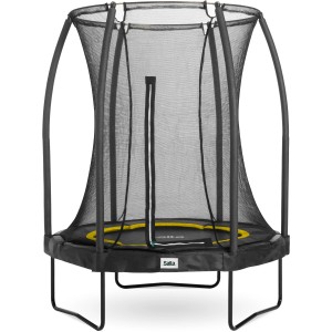 Trampolino Salta Comfort Edition nero ø 153 cm con rete di sicurezza.