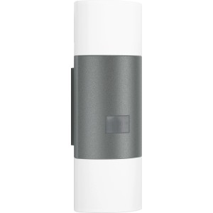 Applique murale extérieure à LED Steinel L 910 S anthracite avec détecteur de mouvement.