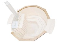 FinnTherm Umrandung für Badefass Bergen Fichte Natur Ø 200 cm