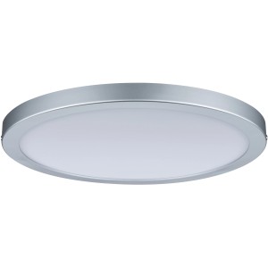 Panneau LED rond Paulmann Atria, 19W, chrome mat, pour un éclairage uniforme de la pièce.