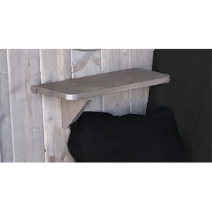 Set di mensole Weka in grigio argento per pergole e padiglioni, montaggio laterale.