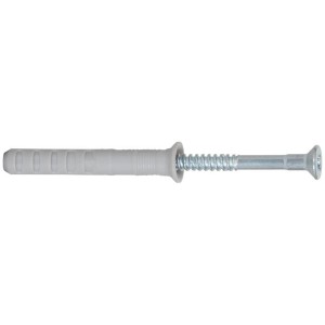 Fischer tassello a chiodo N 6 x 80/50 con vite a chiodo preassemblata, ideale per un montaggio rapido a percussione.