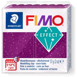 Fimo Effect Galaxy Lila, 57g Modelliermasse zum Basteln und Modellieren.
