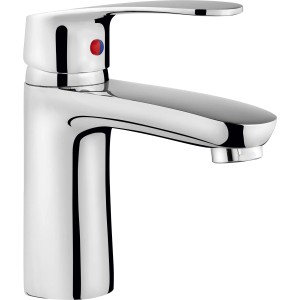 Mitigeur de lavabo baliv WT-300 chromé, robinet à levier unique pour salle de bain.