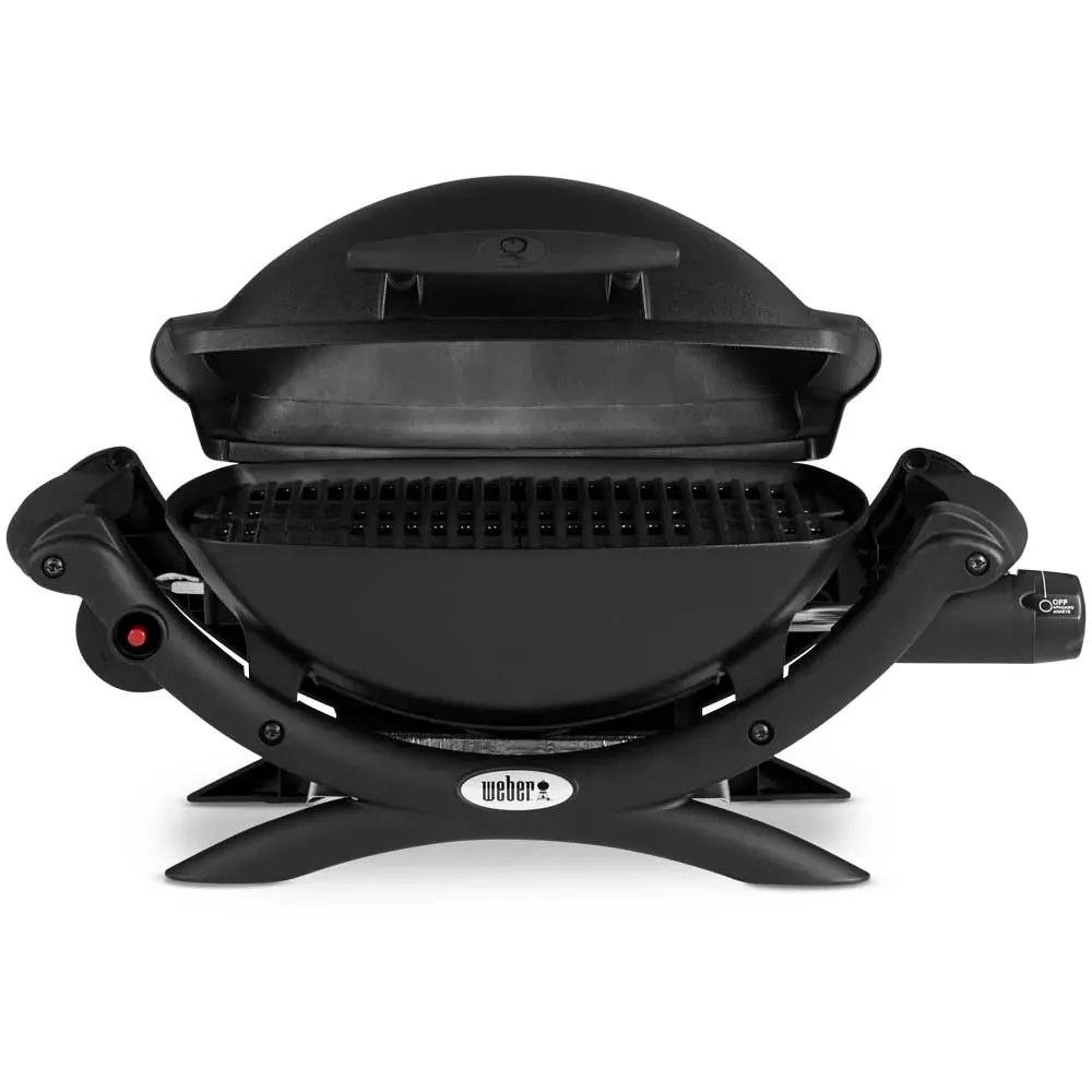 Produktbild von Weber Q 1000 Schwarz – Kompakter Gasgrill Mit Edelstahlbrenner, 2,6 KW, Emaillierter Gusseisenrost, Für Unterwegs