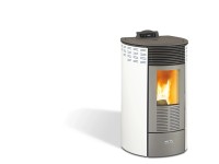 Ecofox Pelletofen rund 10 Weiss