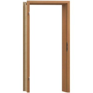 Telaio porta in decoro faggio, adatto per DIN sinistra/destra, 199x74x15 cm.